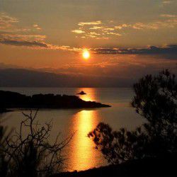 photo of sunset  at zogeria, One Million Words, travel & discover mysterious Greece