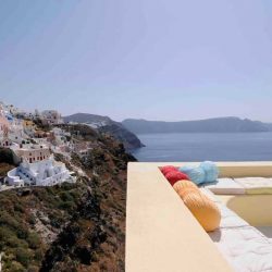 photo of balcony at ilivatos villa, Ilivatos Villa: On the edge of the Caldera, travel & discover mysterious Greece